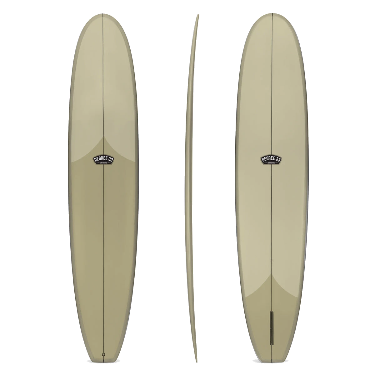 Classic Longboard Surfboard Seaweed Resin (Poly) by Degree 33 Surfboards