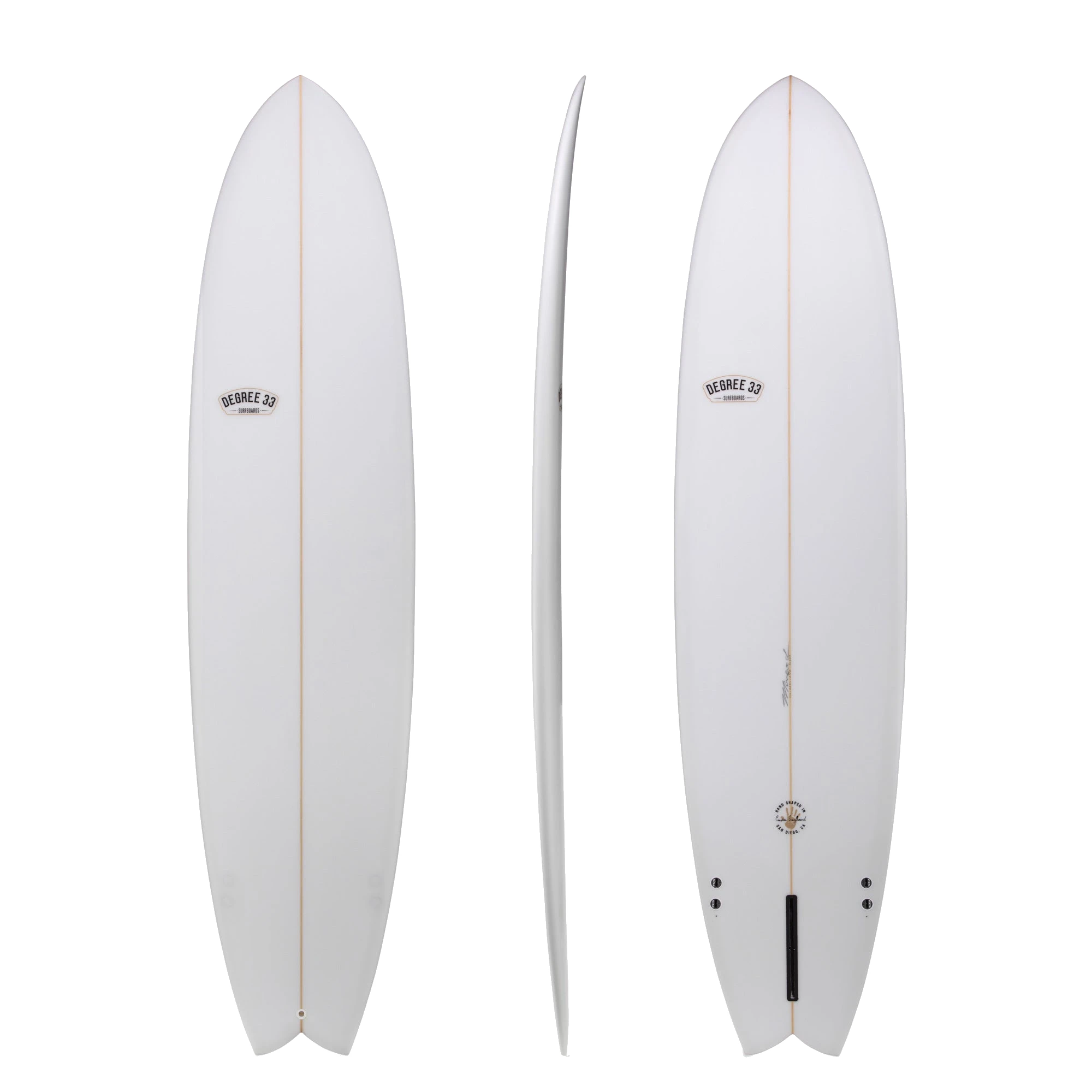 Easy Rider Fish Longboard (Poly) by Degree 33 Surfboards