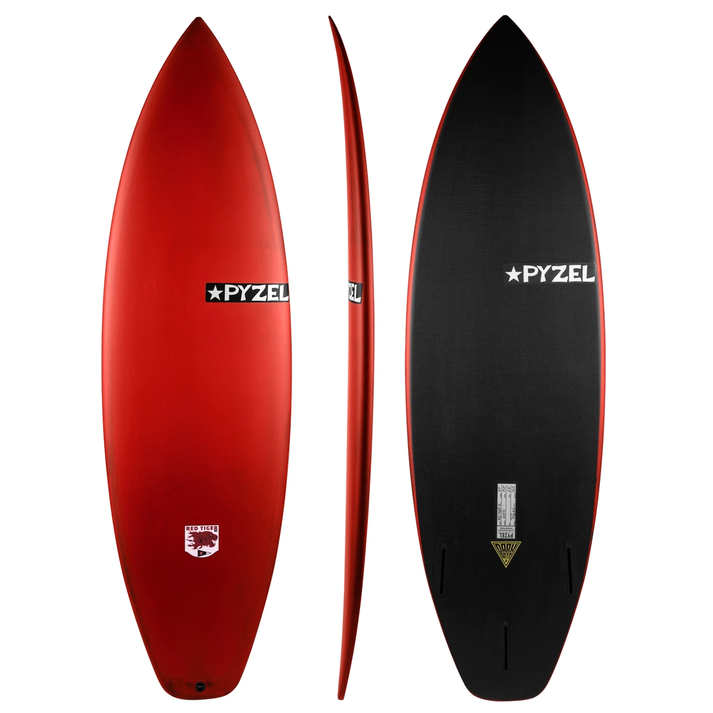 Pyzel Red Tiger - Red Top by Dark Arts Surf